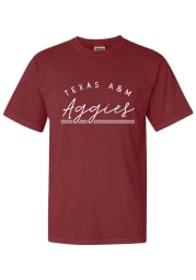 Texas A&M Aggies Womens Maroon New Basic Short Sleeve T-Shirt