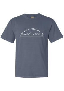 West Virginia Mountaineers Womens Navy Blue New Basic Short Sleeve T-Shirt
