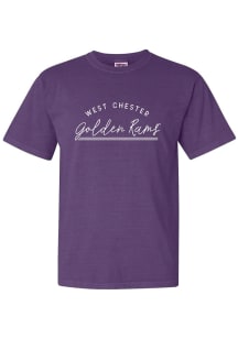 West Chester Golden Rams Womens Purple New Basic Short Sleeve T-Shirt