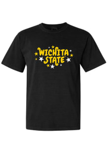 Wichita State Shockers Womens Black Star Short Sleeve T-Shirt
