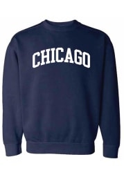 Chicago Women's True Navy Wordmark Unisex Crew Sweatshirt