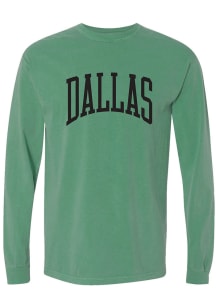 Dallas Kelly Green Arch Comfort Colors Long Sleeve T-Shirt