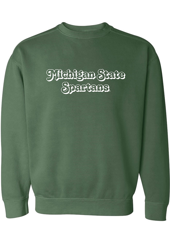 Michigan State Spartans Womens Retro Shadow Crew Sweatshirt