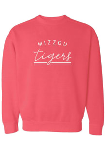 Missouri Tigers Womens Pink New Classic Crew Sweatshirt