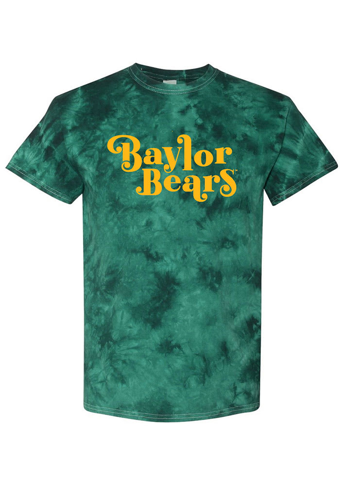 Baylor Bears Womens Green Quinn Tie Dye Short Sleeve T-Shirt