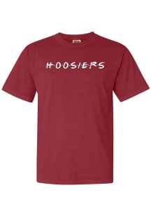 Indiana Hoosiers Womens Crimson Wordmark Dots Short Sleeve T-Shirt