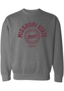 Missouri State Bears Womens Grey Seal Script Crew Sweatshirt