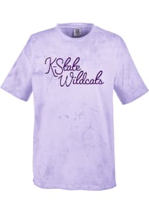 K-State Wildcats Womens Purple Color Blast Short Sleeve T-Shirt