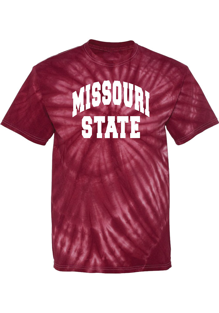 Missouri State Bears Womens Maroon Quinn Tie Dye Short Sleeve T-Shirt