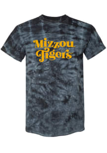 Missouri Tigers Womens Black Quinn Tie Dye Short Sleeve T-Shirt