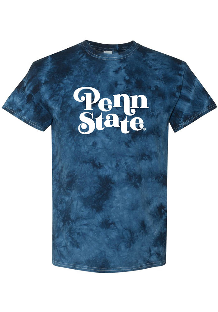 Penn State Nittany Lions Womens Navy Blue Quinn Tie Dye Short Sleeve T-Shirt