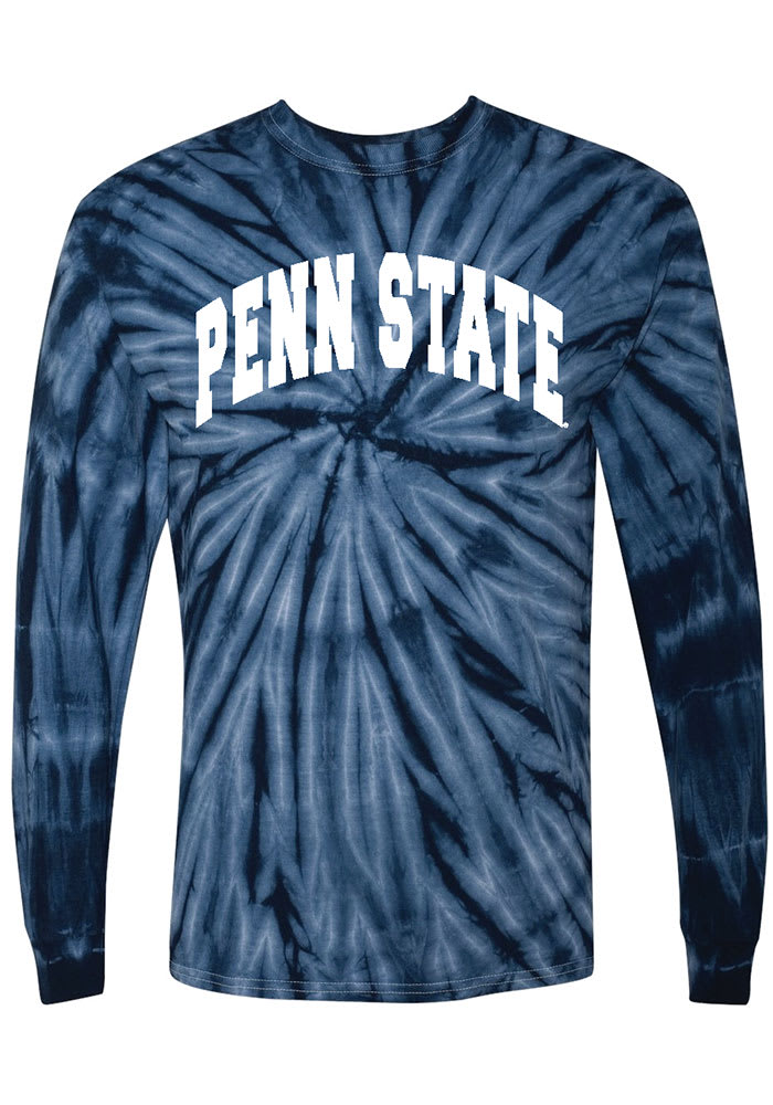 Penn State Nittany Lions Womens Navy Blue Emma Tie Dye LS Tee