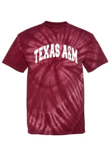 Texas A&amp;M Aggies Womens Maroon Quinn Tie Dye Short Sleeve T-Shirt