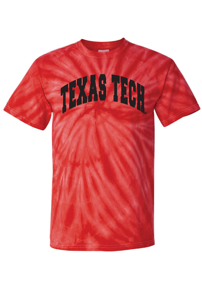 Texas Tech Red Raiders Womens Red Quinn Tie Dye Short Sleeve T-Shirt