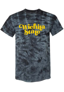 Wichita State Shockers Womens Black Quinn Tie Dye Short Sleeve T-Shirt