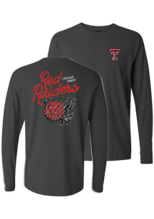 Texas Tech Red Raiders Womens Grey Basketball LS Tee