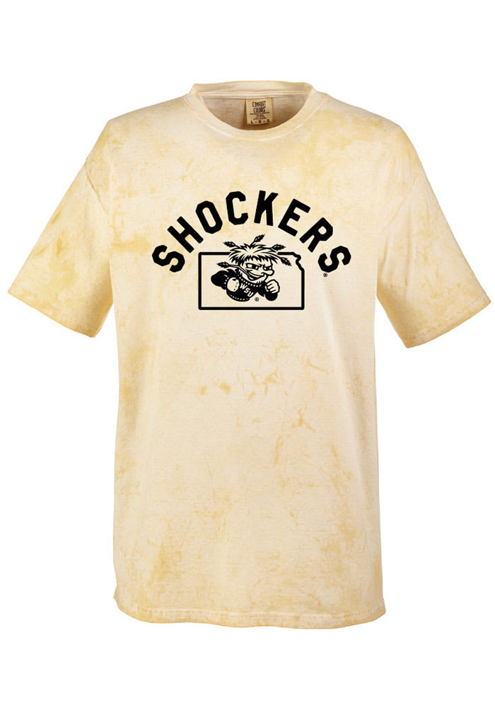Wichita State Shockers Womens Yellow Color Blast Short Sleeve T-Shirt