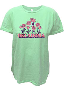 Oklahoma Womens Green Rosa Short Sleeve T-Shirt