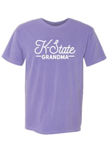 K-State Wildcats Womens Purple Grandma Short Sleeve T-Shirt