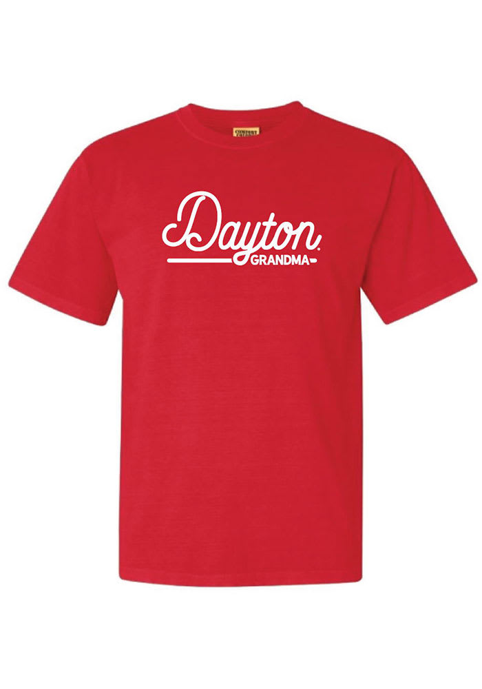 Dayton Flyers Womens Red Grandma Short Sleeve T-Shirt