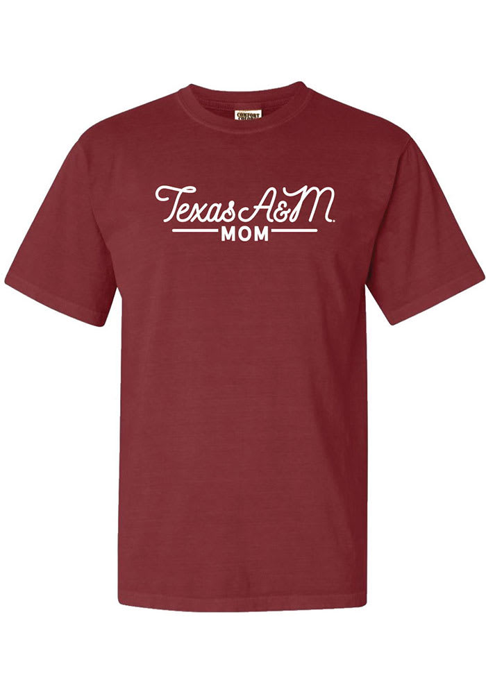 Texas A&M Aggies Womens Brown Mom Short Sleeve T-Shirt