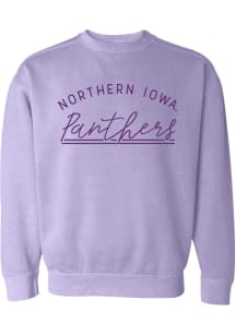Northern Iowa Panthers Womens Purple New Basic Crew Sweatshirt