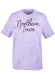 Northern Iowa Panthers Womens Purple Script Color Blast Short Sleeve T-Shirt