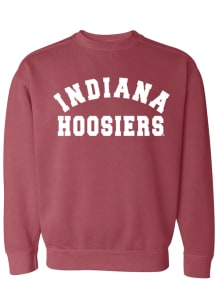 Womens Crimson Indiana Hoosiers Classic Block Crew Sweatshirt