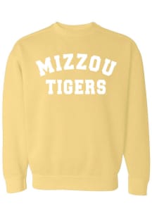 Missouri Tigers Womens Yellow Classic Crew Sweatshirt