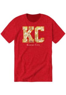 Kansas City Womens Crimson KC Infill Short Sleeve T-Shirt