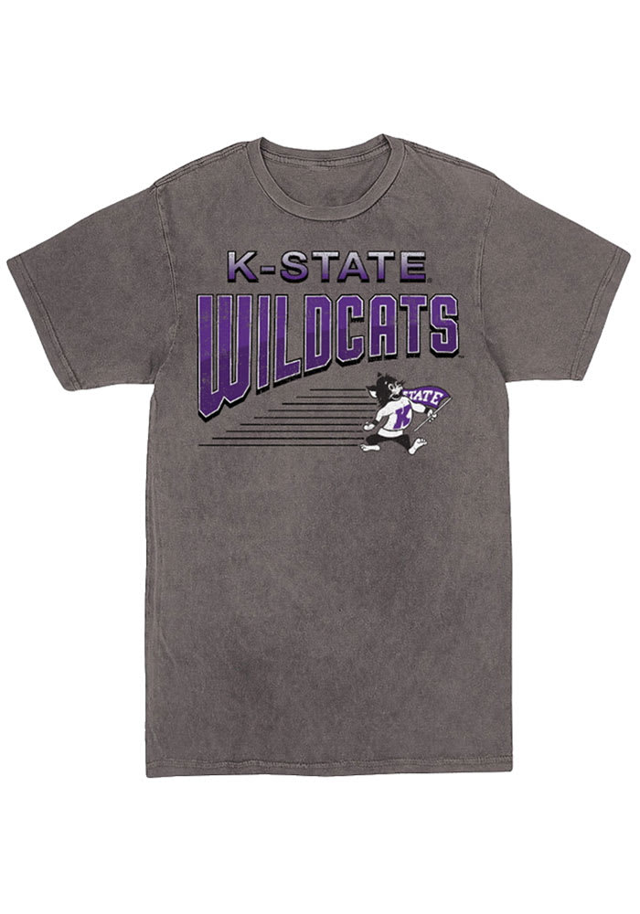 K-State Wildcats Womens Black Vintage Short Sleeve T-Shirt