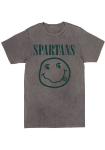 Michigan State Spartans Womens Charcoal Vintage Short Sleeve T-Shirt