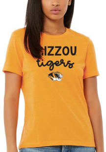Missouri Tigers Womens Gold Classic Short Sleeve T-Shirt