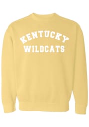 Kentucky Wildcats Womens Yellow Classic Crew Sweatshirt