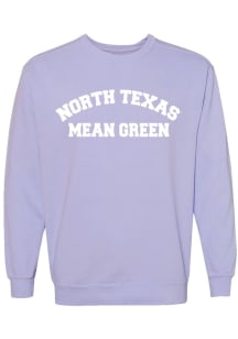 North Texas Mean Green Womens Purple Classic Crew Sweatshirt