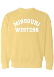 Missouri Western Griffons Womens Yellow Classic Crew Sweatshirt