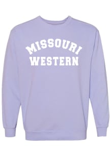 Missouri Western Griffons Womens Purple Classic Crew Sweatshirt