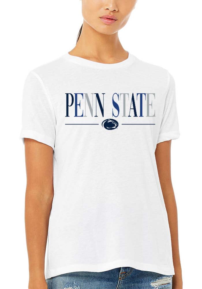 Penn State Nittany Lions Womens White Classic Short Sleeve T-Shirt