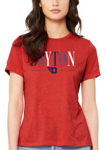 Dayton Flyers Womens Red Classic Short Sleeve T-Shirt