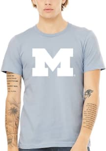 Michigan Wolverines Womens Light Blue Classic Short Sleeve T-Shirt