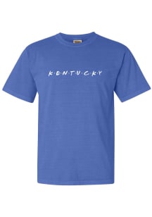 Kentucky Wildcats Womens Blue Wordmark Dots Short Sleeve T-Shirt