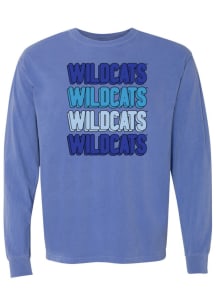 Kentucky Wildcats Womens Blue Repeat Block LS Tee