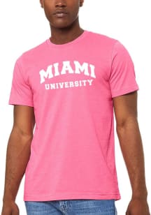 Miami RedHawks Womens Pink Classic Short Sleeve T-Shirt