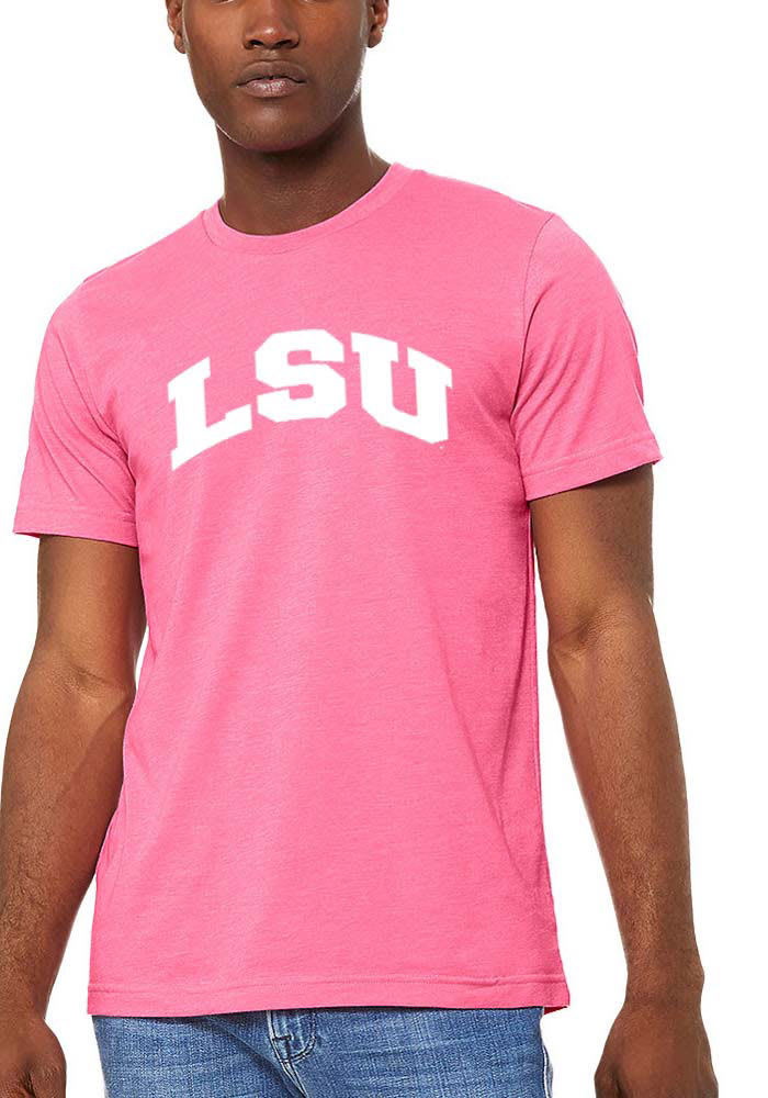 LSU Tigers Womens Pink Classic Short Sleeve T-Shirt