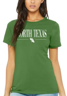 North Texas Mean Green Womens Green Classic Short Sleeve T-Shirt