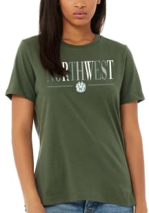 Northwest Missouri State Bearcats Womens Green Classic Short Sleeve T-Shirt