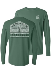 Womens Green Michigan State Spartans Campus LS Tee
