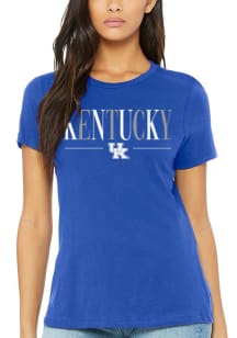 Kentucky Wildcats Womens Blue Classic Short Sleeve T-Shirt