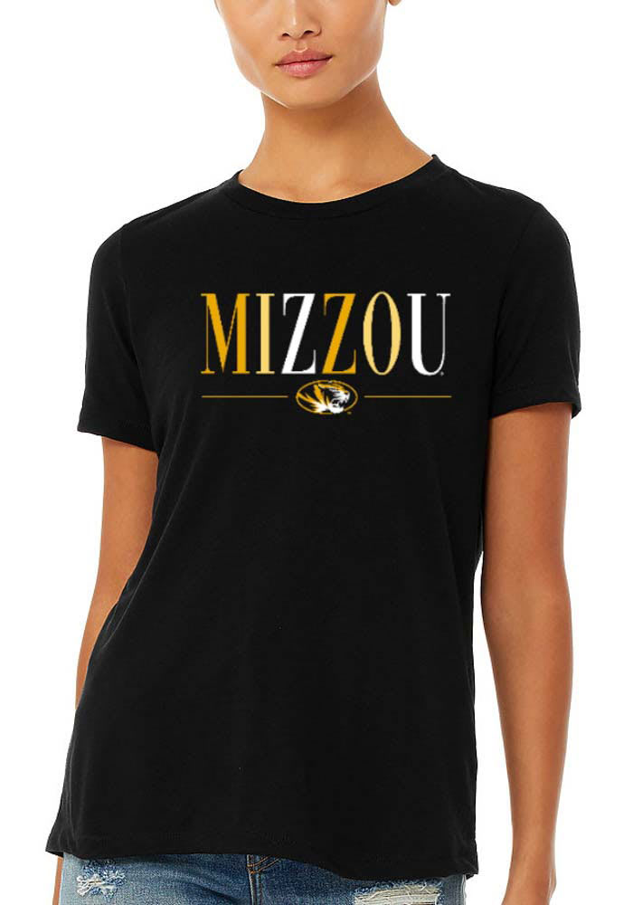 Missouri Tigers Womens Black Classic Short Sleeve T-Shirt
