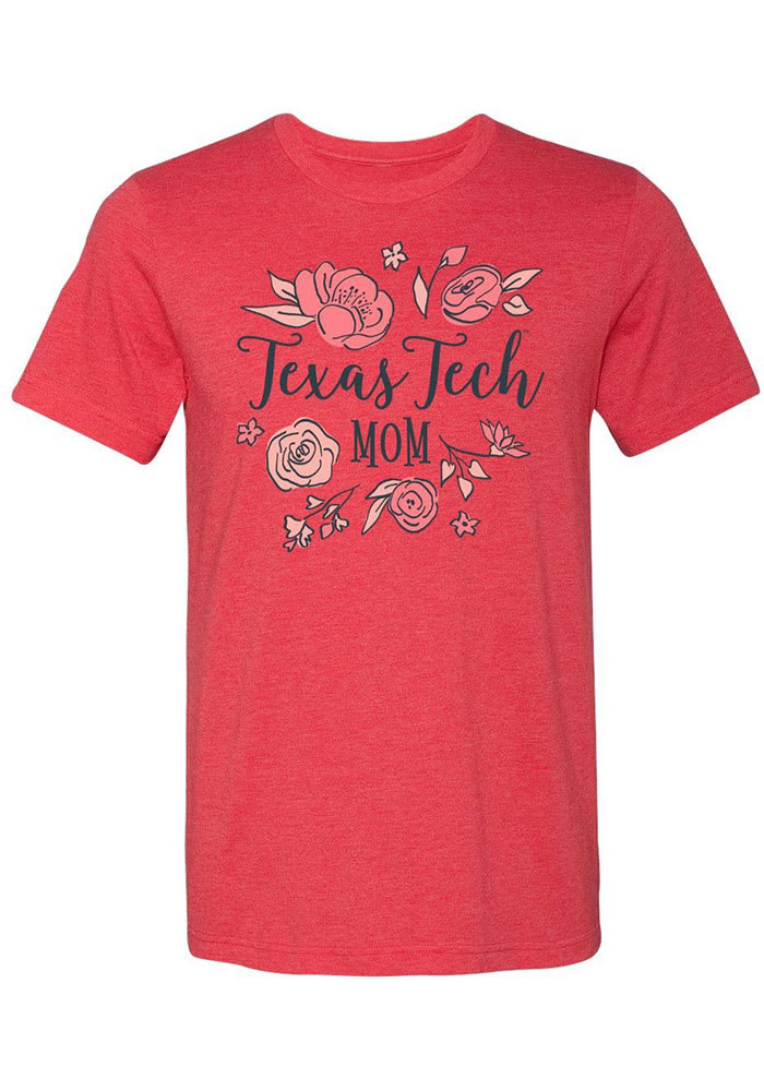 Texas Tech Red Raiders Womens Red Mom Short Sleeve T-Shirt